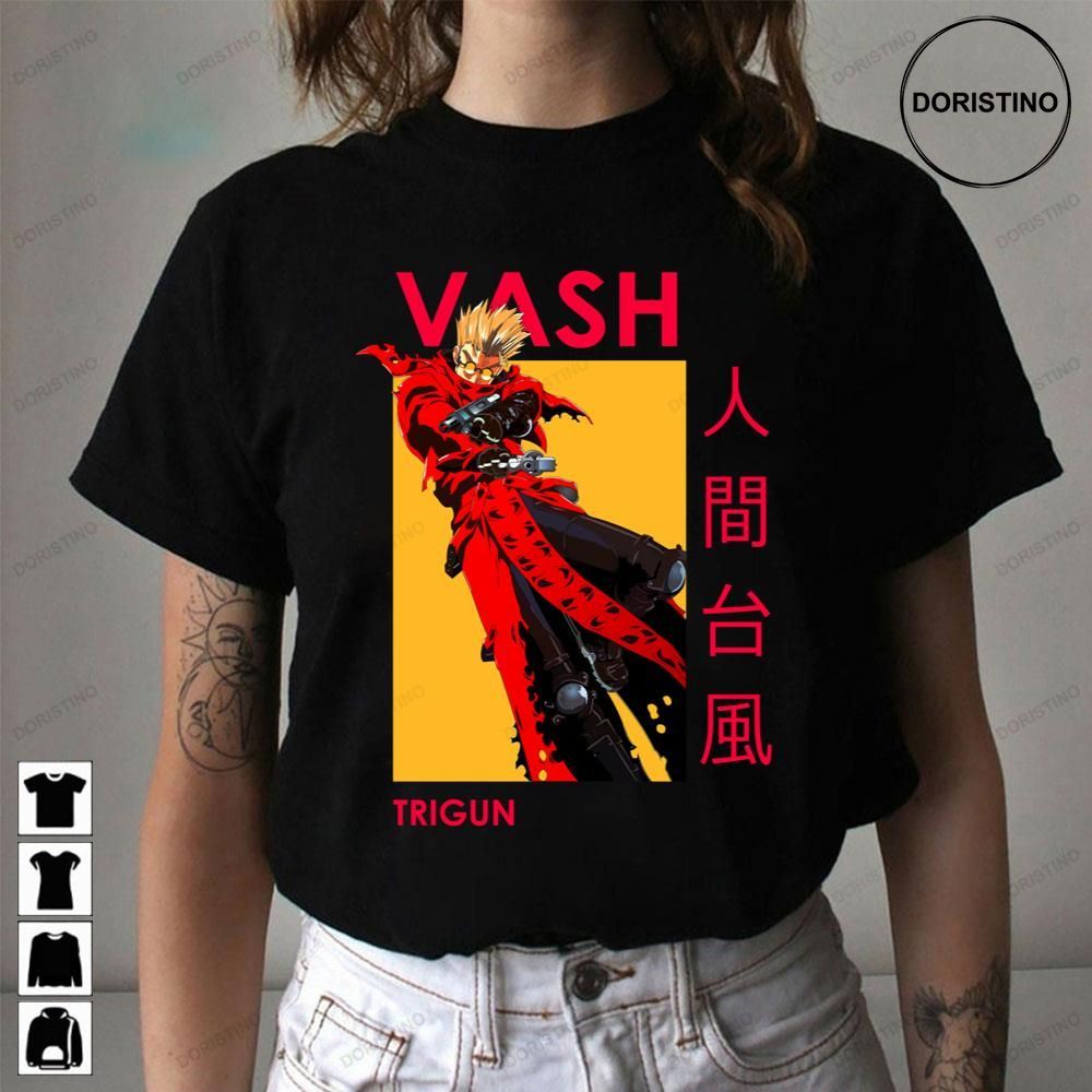 Trigun Vash The Stampede Dual Wield Anime Limited Edition T-shirts